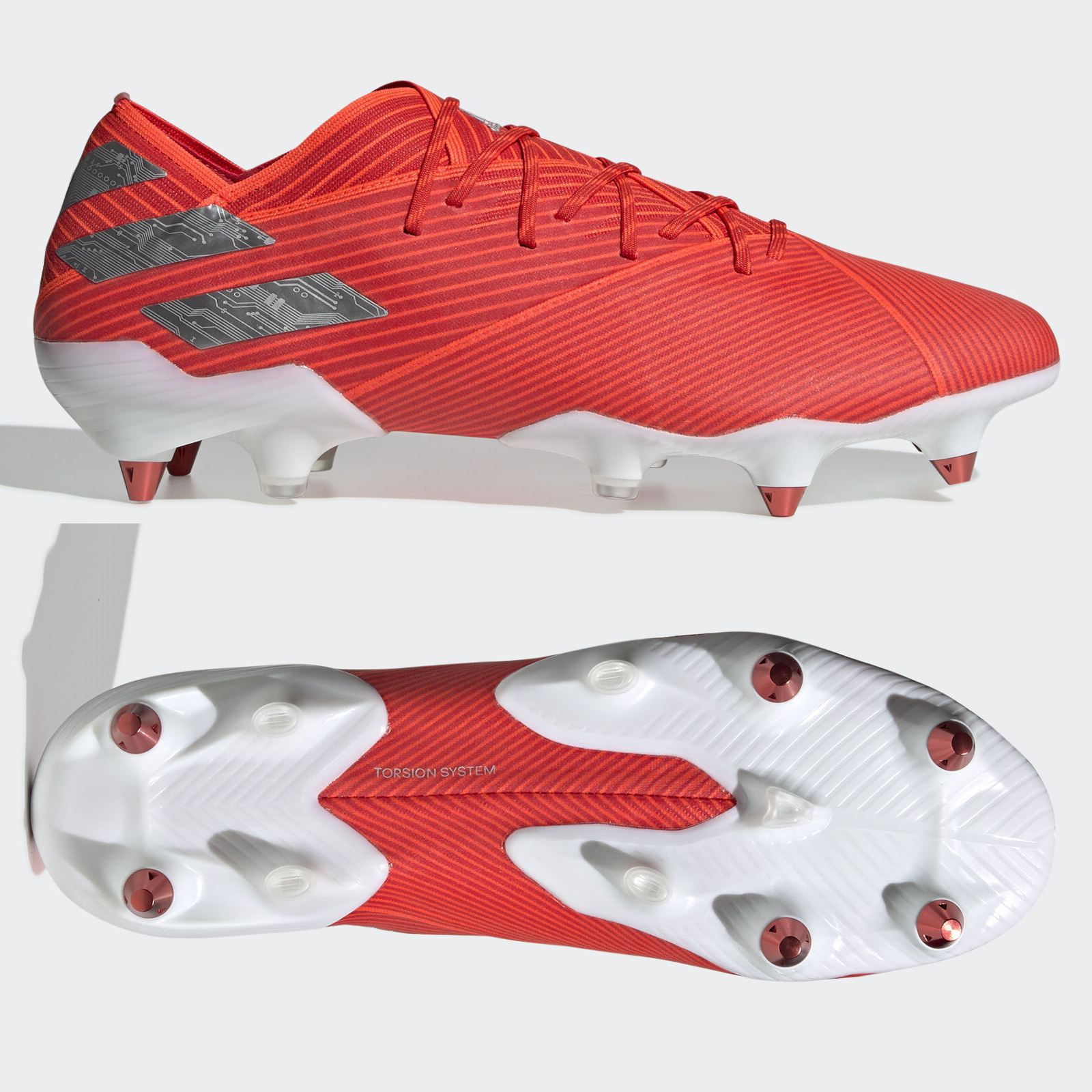 adidas Nemeziz 19.1 SG Mens Football Boots Red SIZE 7 8 9 10 adidas Nemeziz 19.1 SG Mens Football Boots Red SIZE 7 8 9 10