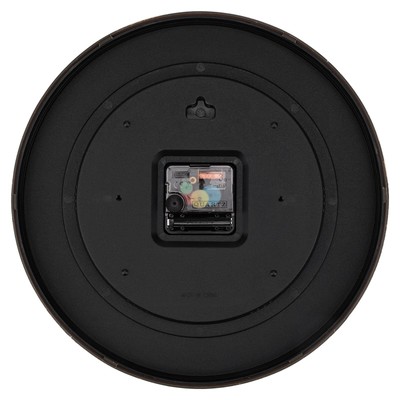 Lumuasky Wood Wall Clock 12 Inch Silent Non-Ticking Battery Operated Round Cl...
