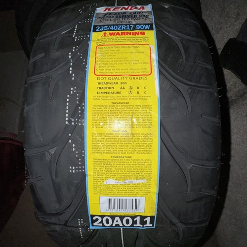 4 New 235/40R17 KENDA Vezda UHP KR20A 300AA DRIFT SUMMER