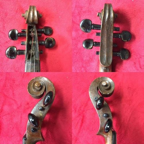 Antique Violin 4/4 German Markneukirchen Saxony One Piece Back 19th Century