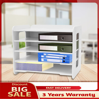 5 Tiers Stackable File Organizer Tray Desk Desktop Paper Document Tray Holder