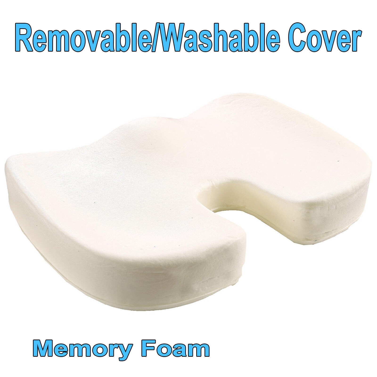 Memory Foam Coccyx Orthopedic Nonslip Seat Pad Back Support Cushion Lumbar Chair