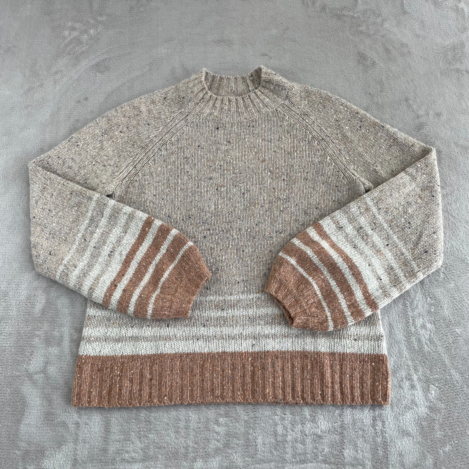 Smartwool Cozy Lodge Ombre Sweater Women Medium Oat Heather
