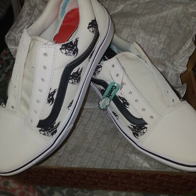 VANS Sixty Sixers ComfyCush Old Skool Shoes Blanc/White Womens Size 7.5 mens 6