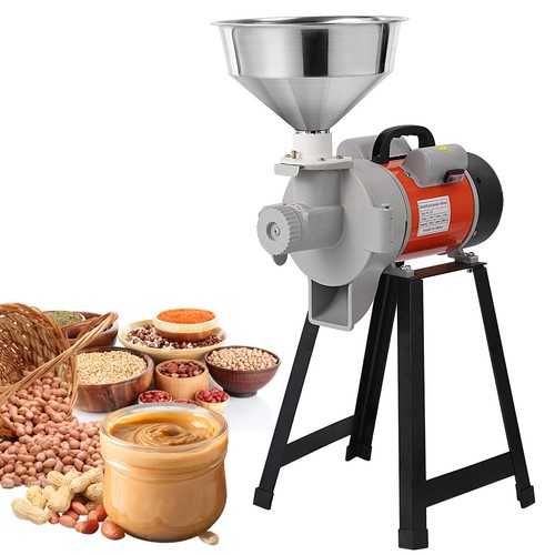 New 110V Electric Grinder Mill Wet Peanut Butter Machine Maker Sesame Grain Mill