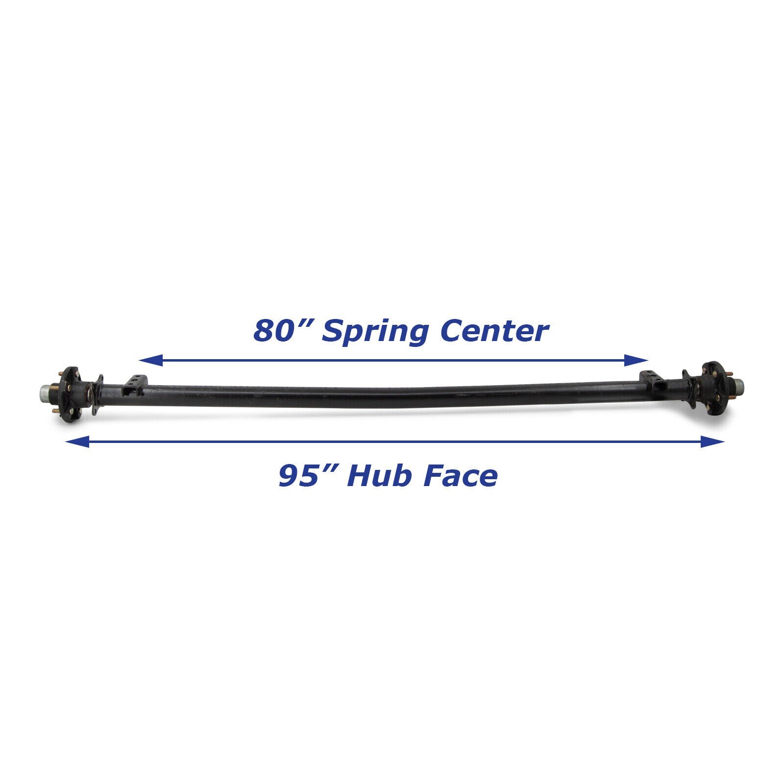 【楽天スーパーセール】 Trailer Axle 95 3,500lb, Hubs Lug 5 with Painted ポケモンカードゲーム