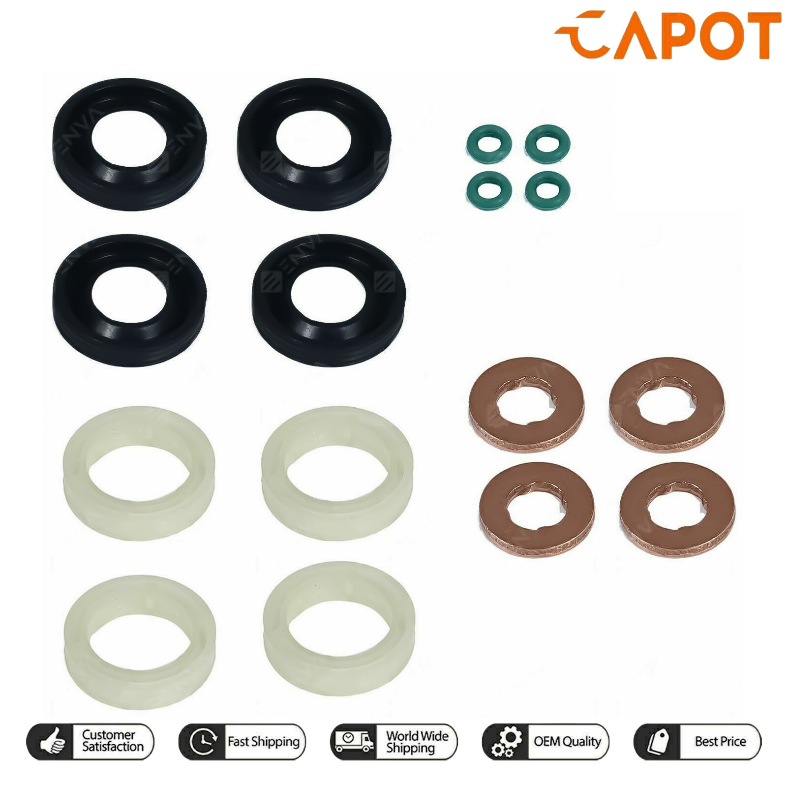 Fiat Scudo 1.6 D Multijet 2007 on Fuel Injector Seal Washer O-Ring Protector Set