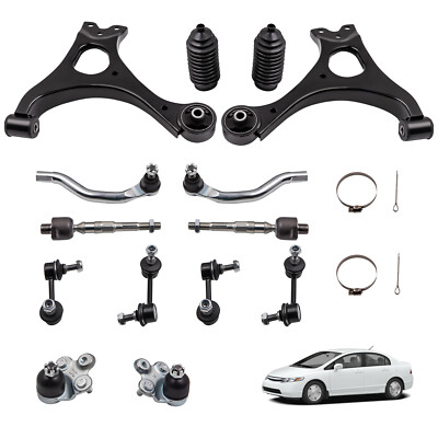 14Pcs Suspension Kit Front Lower Control Arms for Honda Civic 2006-2011 K620382