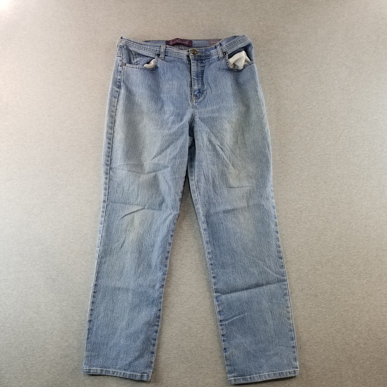 Gloria Vanderbilt Jeans Womens Sz 12 Amanda LightWash Norcore Cute Stretchy Nice