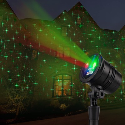 Christmas Projector Lights Outdoor, Led Christmas Laser Lights Landscape Spot...