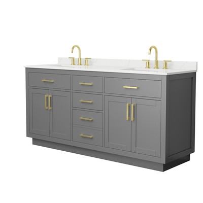 Wyndham Collection WCG262672D-QTZ-US3MXX Beckett TK 72'' - Dark Gray / Giotto