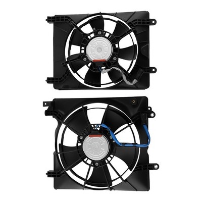 2pcs A/C AC Condenser Radiator Cooling Fan For Honda Civic 2012-15 Acura 2013-17