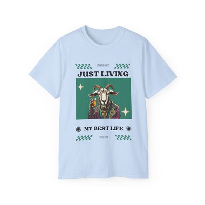 Living My Best Life Goat Unisex Ultra Cotton Tee
