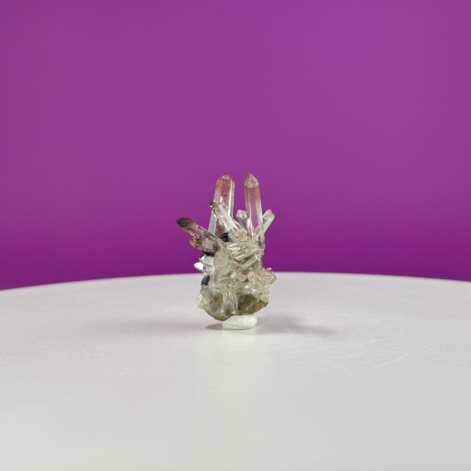 Specularite Quartz Specimen (Guangzhou, China) (Includes Mineral Putty) Specularite Quartz Specimen (Guangzhou, China) (Includes Mineral Putty)