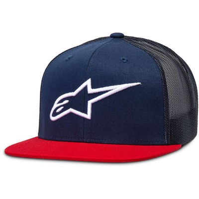 Alpinestars Corporate Trucker Hat - Navy/Red - One Size 1025-81003-7030-TU