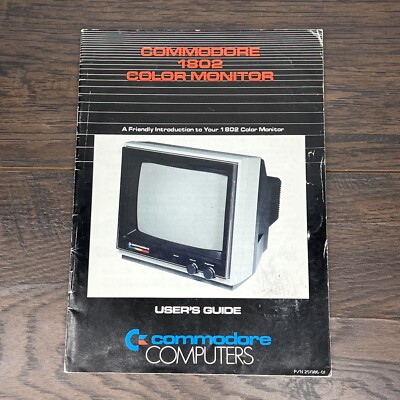 Commodore 64 1802 Color Monitor Users Guide