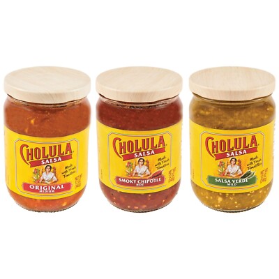 Cholula Salsa Variety  ️   (Original, Smoky Chipotle, Salsa Verde), 3 count