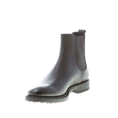 Pre-owned Tod's Men Shoes Black Elegant Leather Chelsea Boot Xxm62c00p20olwb999