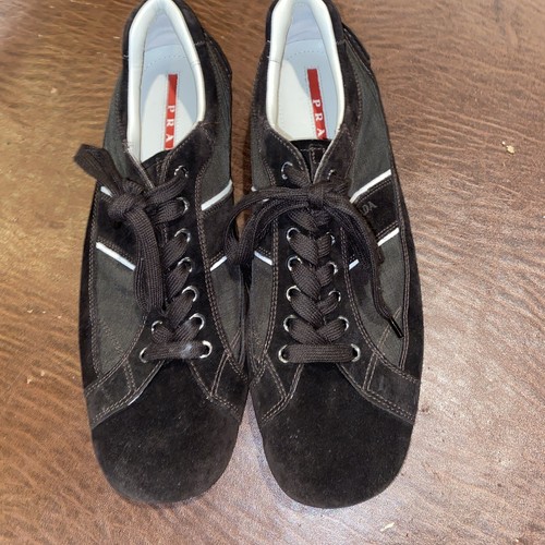 PRADA Mens Suede Sneaker 4E 2469 sz 10 | eBay
