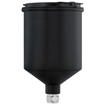 600ml Black Aluminum Gravity Feed Spray Paint Gun Cup - Elite 44 & 88 Series