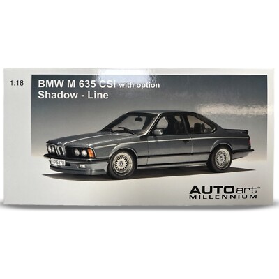 Autoart Millenium BMW M 635 CSi w/ Option Shadow Line Die-Cast 1:18 Model NEW
