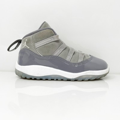 

Nike Boys Air Jordan 11 378040-005 Серые баскетбольные кроссовки, размер 8C, Серый, Air Jordan 11