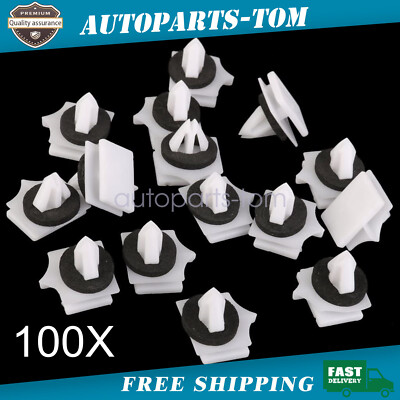 100 Cladding Clips for  Chevy Avalanche, Rocker Panel Moulding Clip 11518357