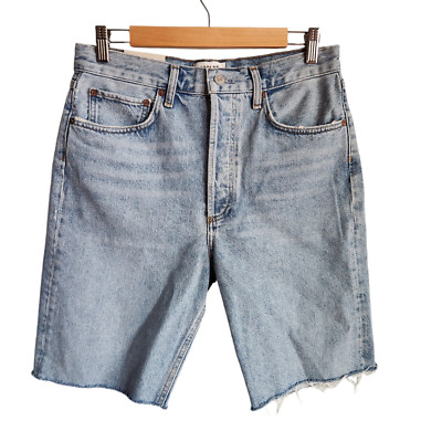 Agolde Shorts Women's 28 Blue Jeans 90s Mid Rise Loose Denim Short