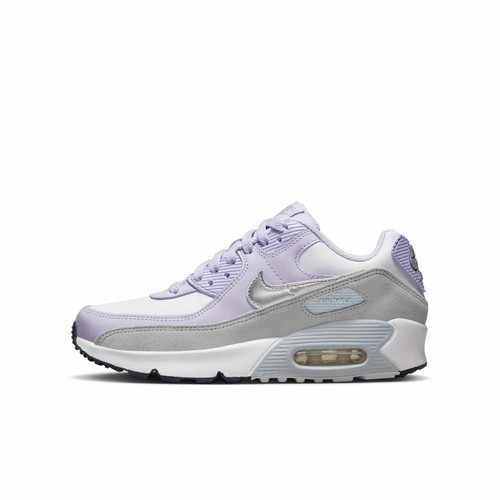 [CD6864-123] КРОССОВКИ NIKE AIR MAX 90 LEATHER GS VIOLET FROST ДЛЯ НАЧАЛЬНОЙ ШКОЛЫ