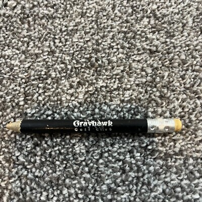 Vintage Sharpened Pencil Grayhawk Golf Club Black Silver Print