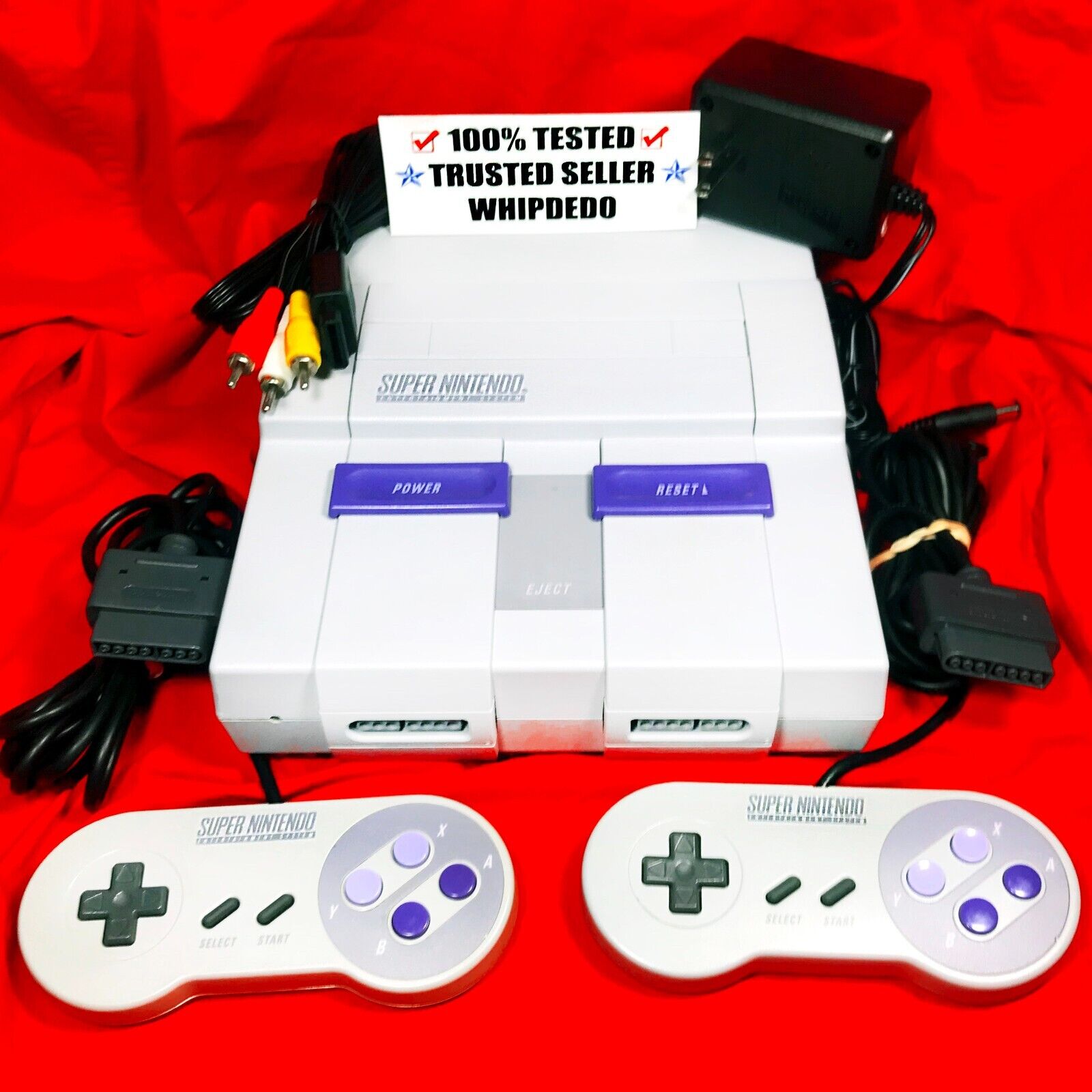 sekvens Tag et bad Globus SNES/Super Nintendo System Original Console 2 Controllers! 100% TESTED!  COMPLETE – ASA College: Florida