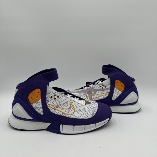 Nike Air Zoom Huarache 2K5 Wc Purple Kobe LA Map 2006 Sz 11