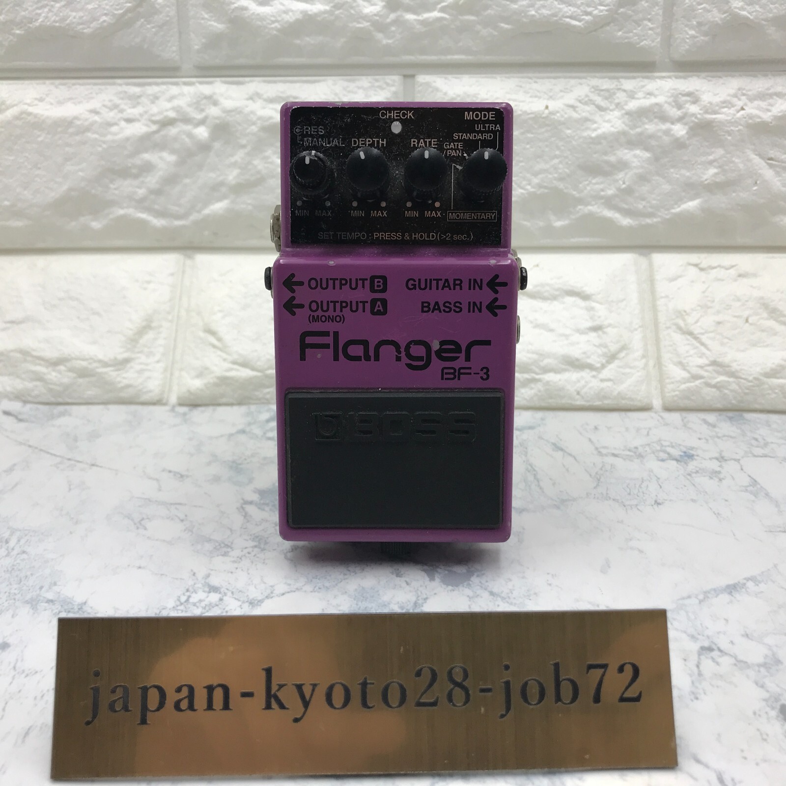 Boss BF-3 Flanger Guitar Effect Pedal Tested and Working