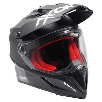 Axor X-Cross Dual Sport Adventure Motorcycle Helmet Internal Sun Visor Matt Blac