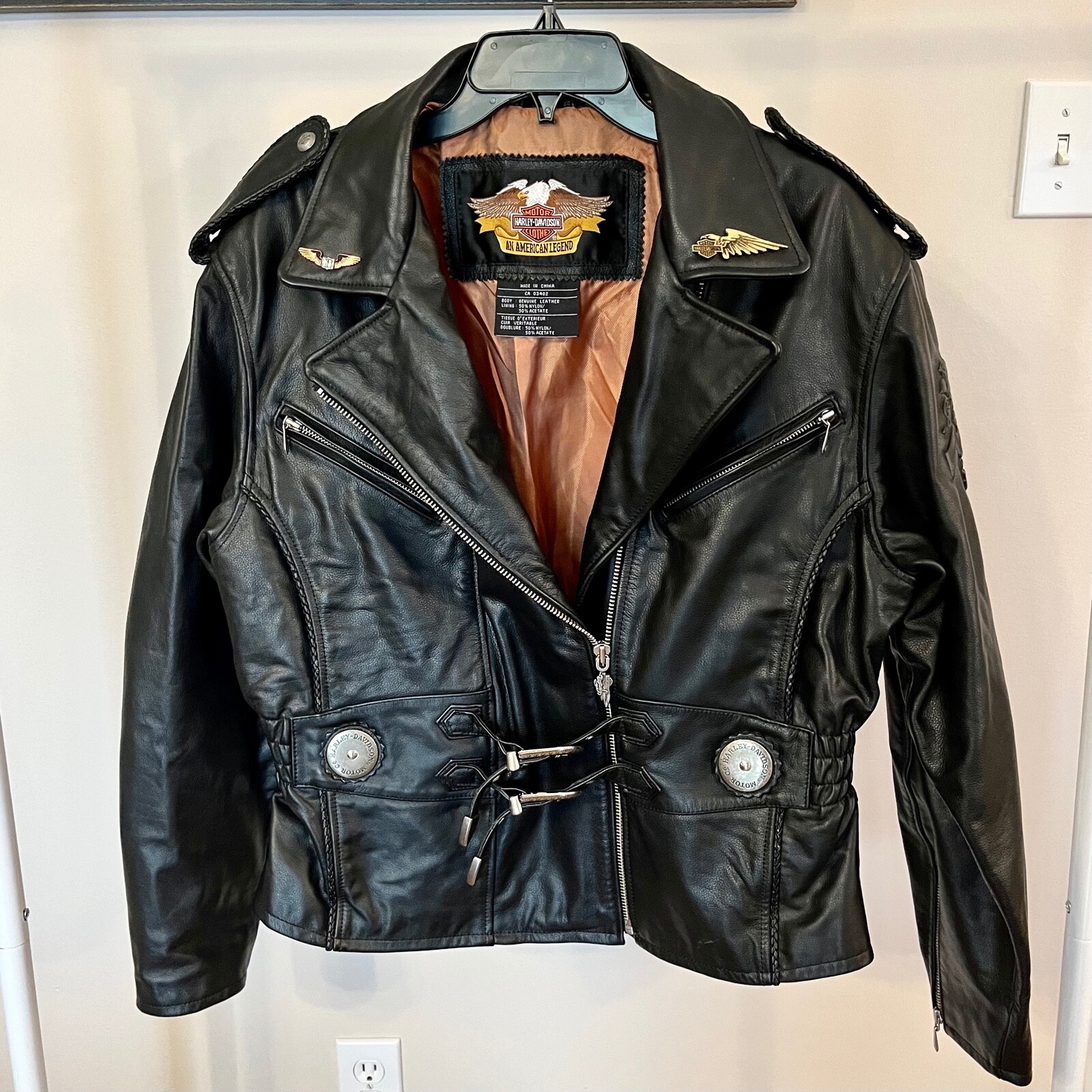 d*4様 ★Harley-Davidson 本革 バイカー用ジャケット 3XL アラメダ・レザー・バイカージャケット -ハーレーダビッドソン