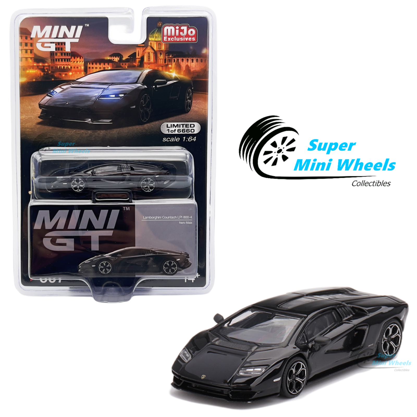 MINI GT №607 ランボルギーニカウンタック In Stock) Mini GT #733 1/64 Lamborghini Countach LPI 800-4