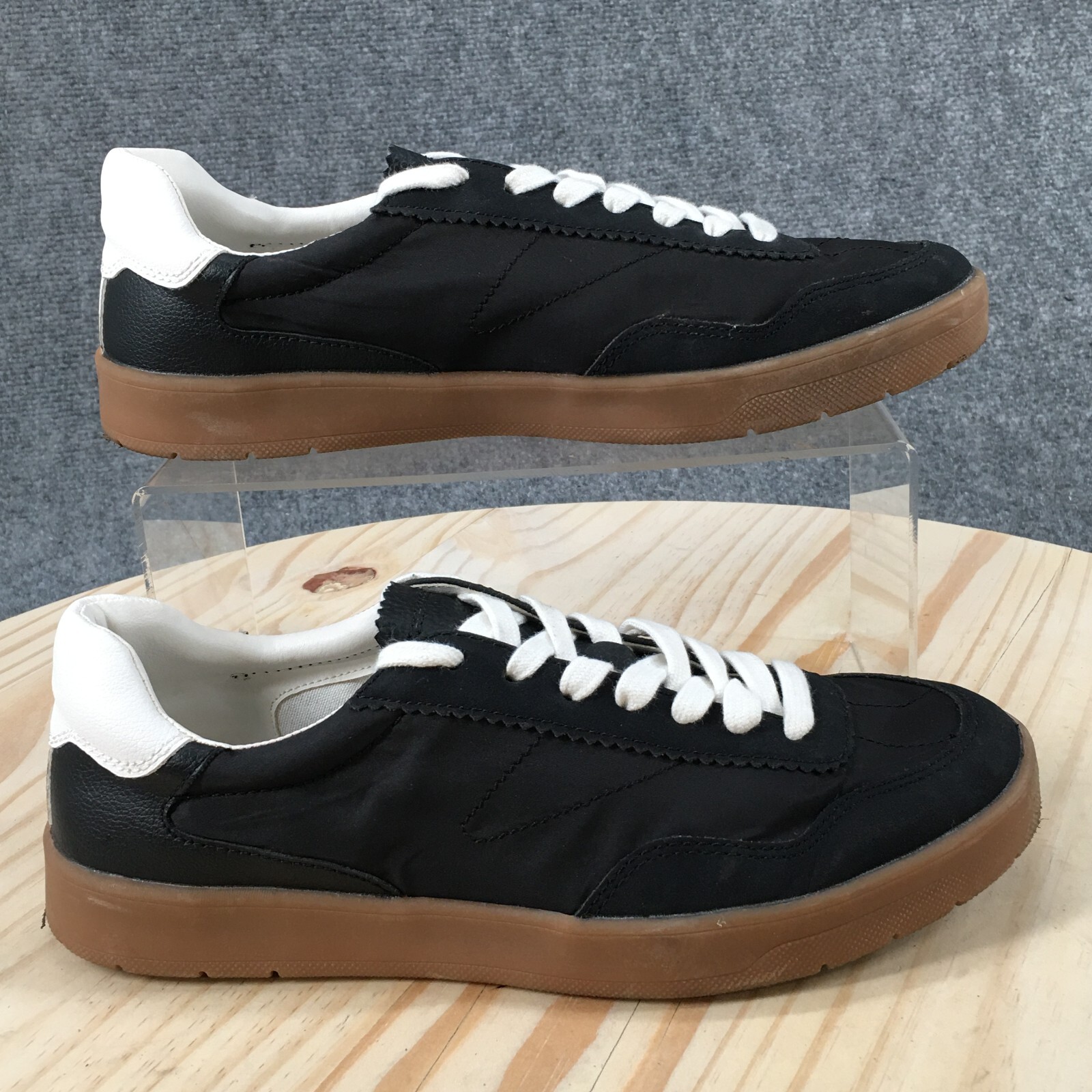 らら Zara Shoes Womens 38 Sneakers Black Lace Up Comfort Round