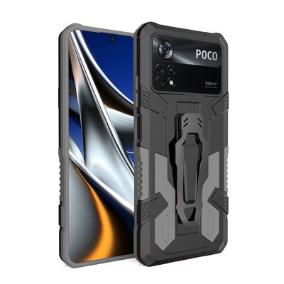 Armor Clip Stand Phone Case For Xiaomi 11i 11 lite NOTE 10 11X POCO M3 X3 F3 5G