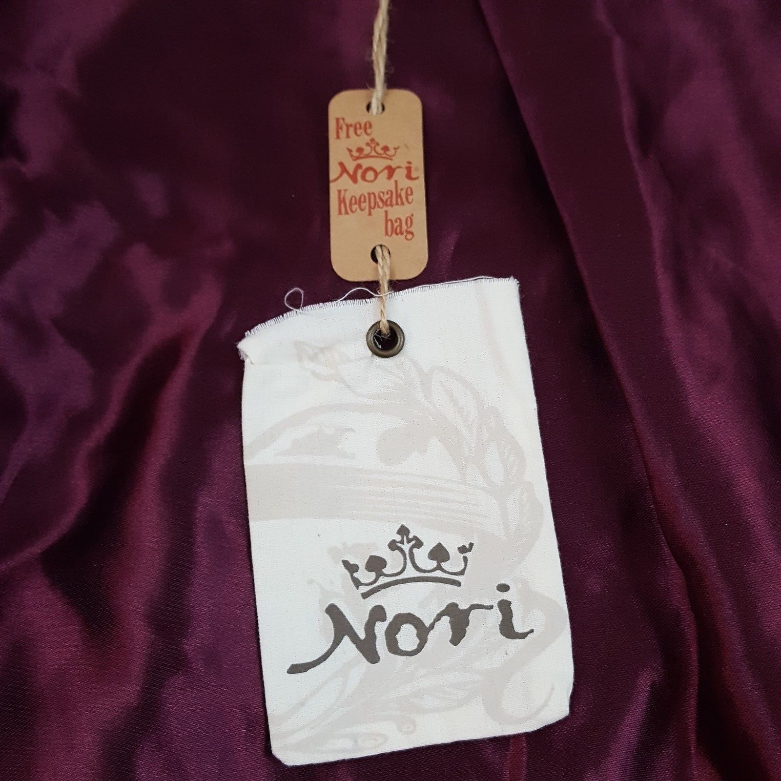 Nori girls dress coat jacket pea coat plaid brown and purple size medium