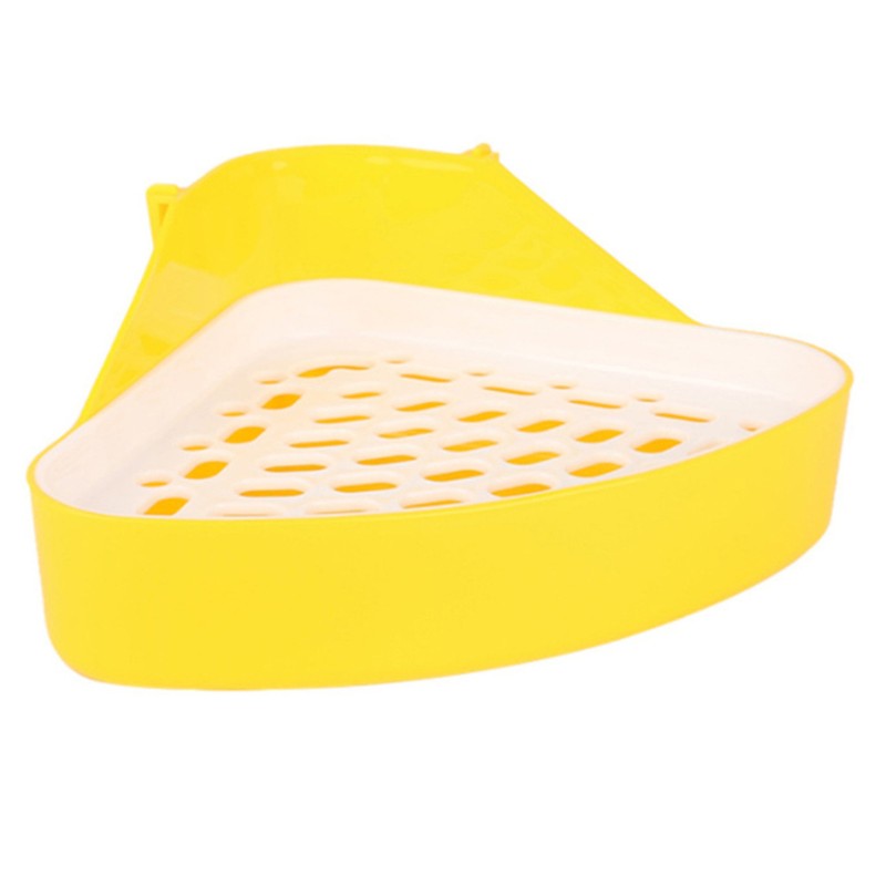 Rabbit Guinea Pig Litter Tray Toilet Square Corner Box Small Large