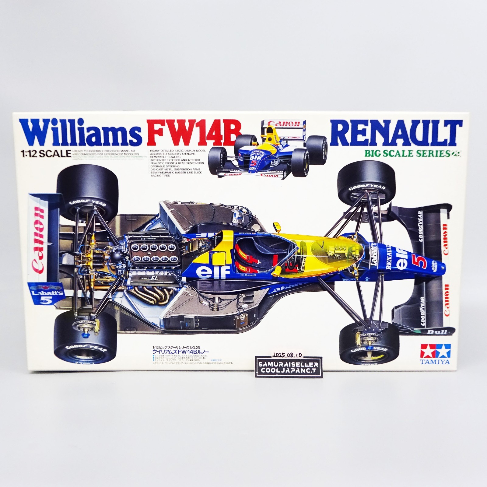 TAMIYA Williams FW14ルノー新品未使用　激レア品 TAMIYA 1/12 WILLIAMS FW14B RENAULT Big Scale Model Kit Toy