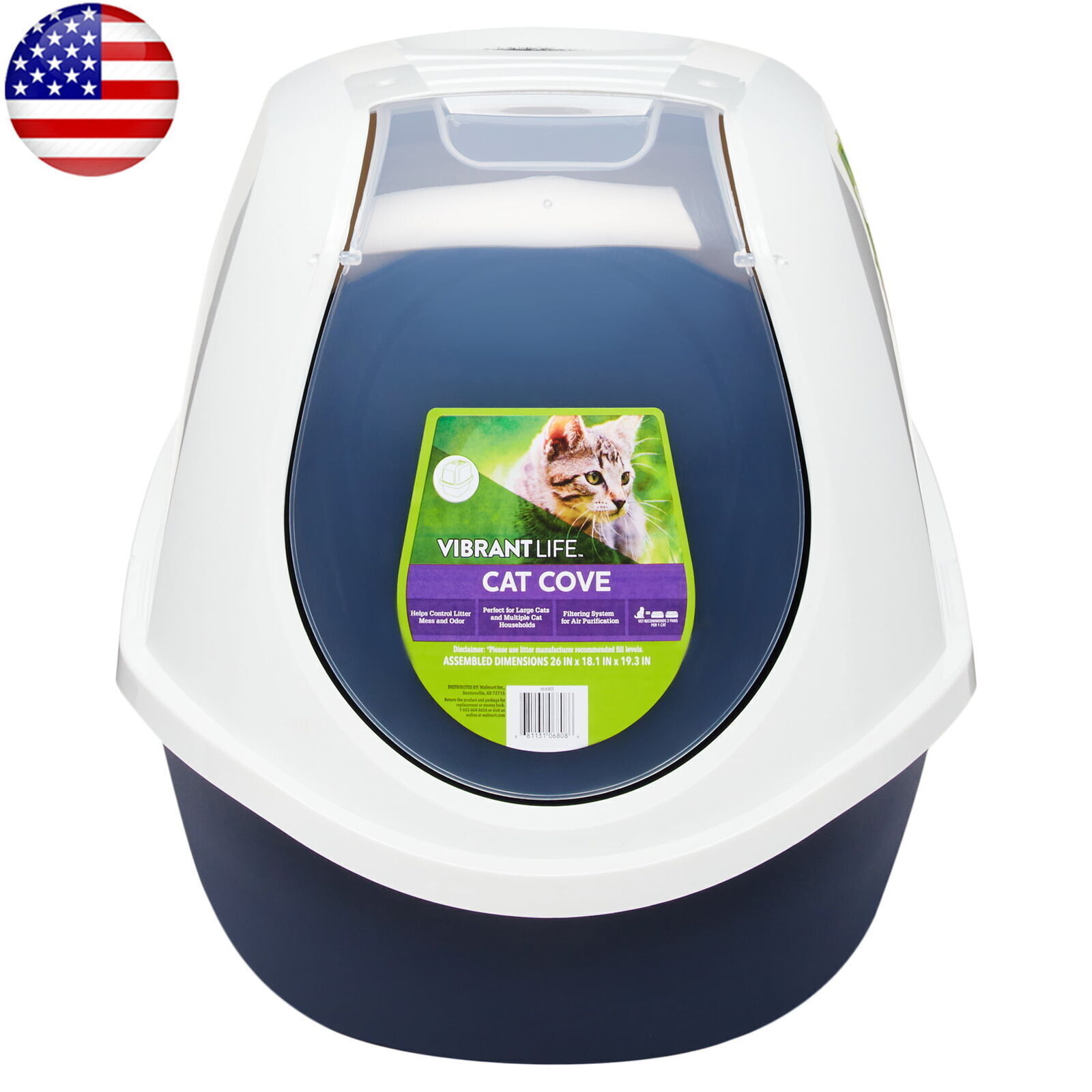 Mega Smart Cat Cove Covered Bathroom Top Features Side Clasps Laundry
