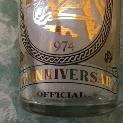 Vintage 1974 Kentucky Derby Anniversary Glass  Excellent Condition