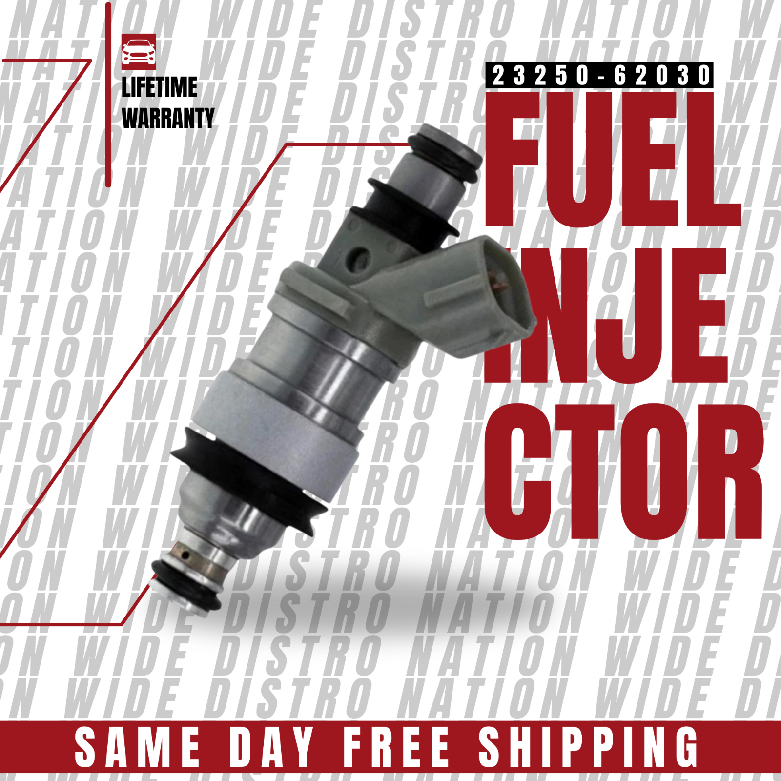 1x NEW OEM Denso Fuel Injector for 1995-1998 Toyota T100 3.4L V6 23250-62030
