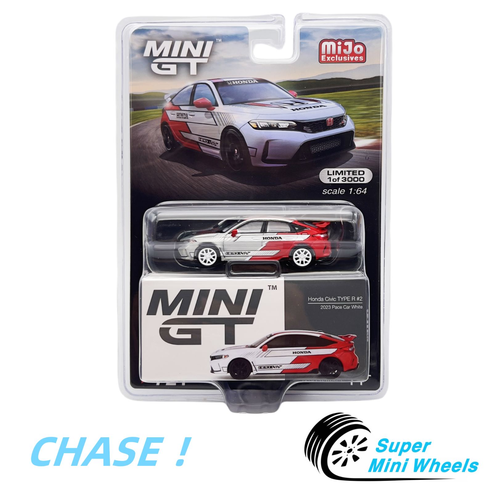ミニカー MINI GT Honda Civic TYPE R 1:64 chase ミニカー MINI GT Honda Civic TYPE R 1:64 chase CHASE CAR 1