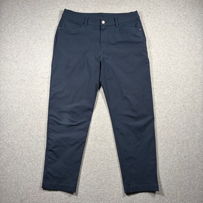Lululemon ABC Pants Men 31x27 Navy Blue Slim Fit Warpstreme Trousers