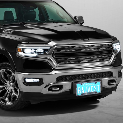 Black Carbon Fiber License Plate Frame Cover Front or Rear Universal USA Size