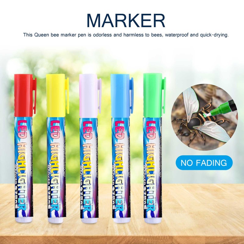 1PC POSCA Queen Bee Marking Marker Pen White/Yellow/Green/Blue Beekeeping