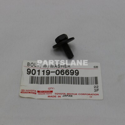 90119-06699 Toyota OEM Genuine BOLT, W/WASHER | eBay