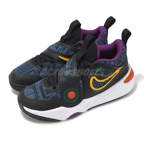 Nike Team Hustle D 11 SE PS Black Navy Gold Kids Youth